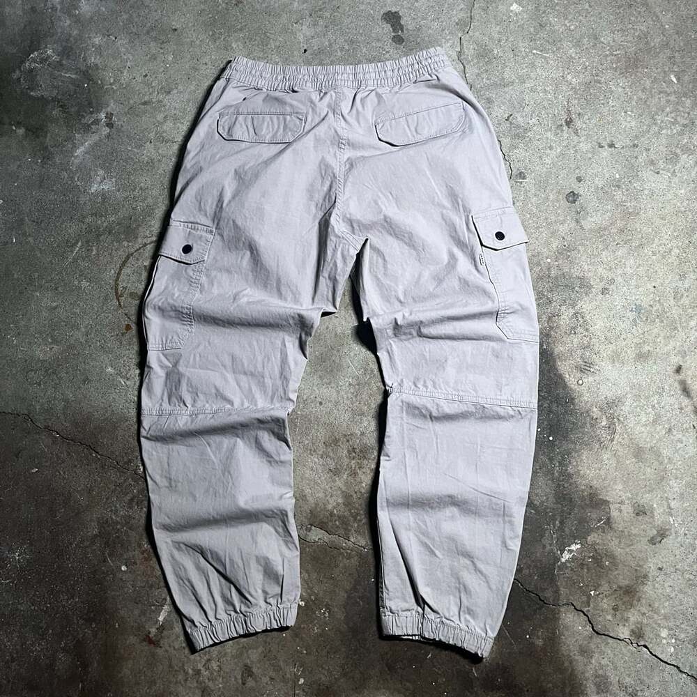 Levi Strauss & Co. Two Horse Brand Gray Cargo Jogger Pants with Drawstring Waist